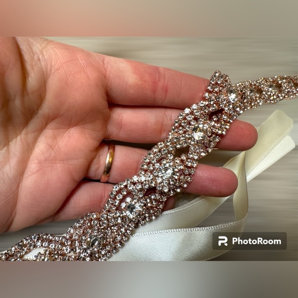 Bridal belt - Rose Gold - Picture 4 of 8